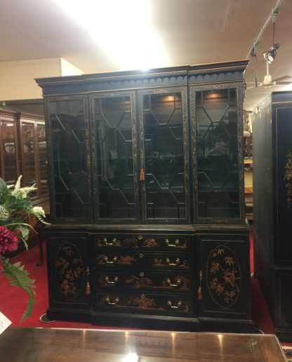 Chinoiserie Breakfront, China Cabinet, Hickory Chair Furniture