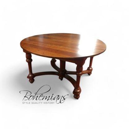 Vintage Dining Table, Round Table, Cherry Dining Table