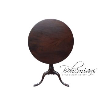 Antique Tilt Top Table, Mahogany Tilt Top 1800s, Antique Accent Table