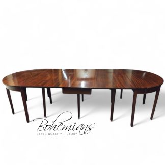 Antique Banquet Table, Mahogany Three Section Dining Table