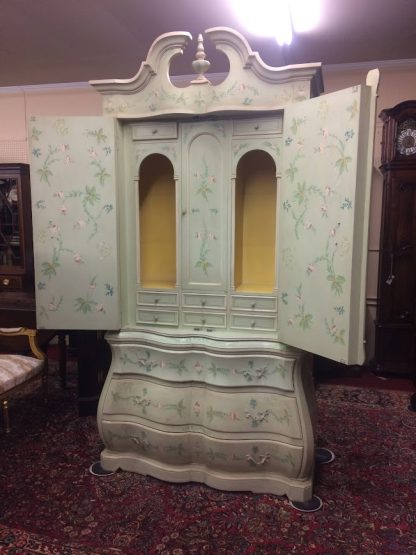 Vintage Armoire, Painted French Style Storage Armoire - Image 10