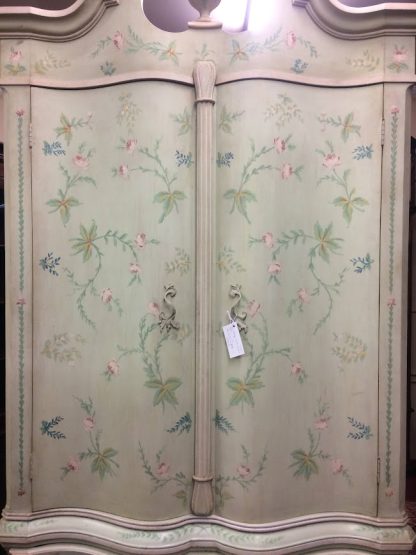 Vintage Armoire, Painted French Style Storage Armoire - Image 13