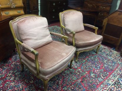 Vintage French Style Chairs, Bergere Chairs, Baker Furniture, The Pair - Image 10