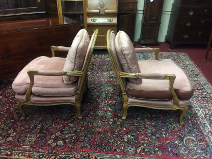 Vintage French Style Chairs, Bergere Chairs, Baker Furniture, The Pair - Image 9