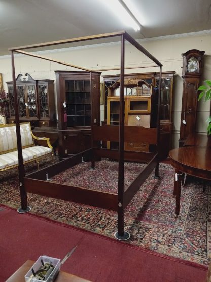 Vintage Canopy Bed, Colonial Style Bed, Full Size Bed, Biggs Furniture - Image 2