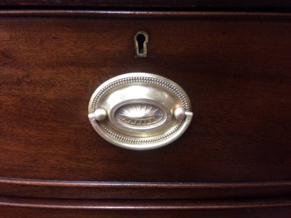 Antique Dresser, Two Over Three Chest of Drawers, Bowed Front Chest - Image 4