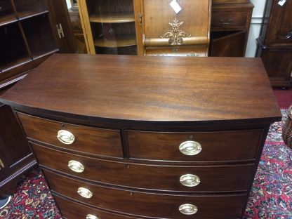 Antique Dresser, Two Over Three Chest of Drawers, Bowed Front Chest - Image 5