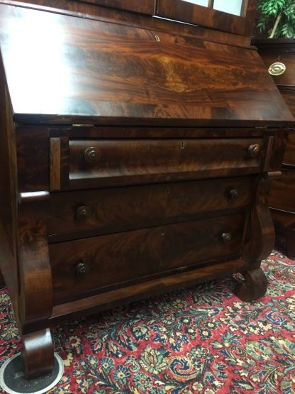 Antique Empire Secretary Desk, Antique Secretary Desk Mahogany - Image 12