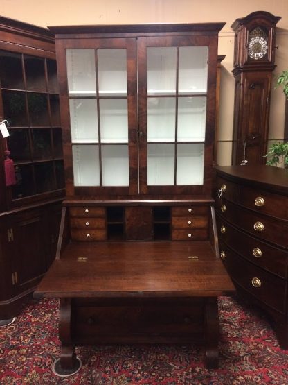 Antique Empire Secretary Desk, Antique Secretary Desk Mahogany - Image 10