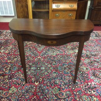 Vintage Games Table, Inlaid Mahogany Games Table, Vintage Hall Table