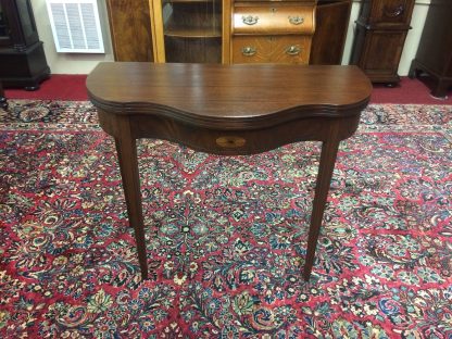 Vintage Games Table, Inlaid Mahogany Games Table, Vintage Hall Table