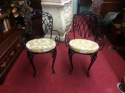 Garden Chairs, Vintage Patio Chairs, Metal Garden Chairs, The Pair