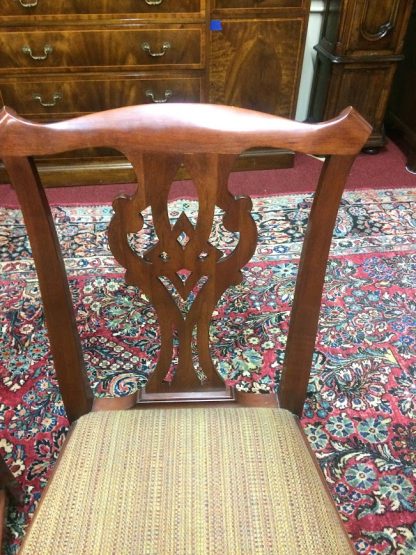 Henkel Harris Dining Chairs, Vintage Dining Chairs, Set of Four, Solid Cherry, Chippendale Style - Image 12