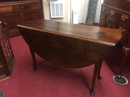 Antique Drop Leaf Table, Round Gateleg Table, Small Drop Leaf Table - Image 2