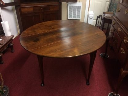 Antique Drop Leaf Table, Round Gateleg Table, Small Drop Leaf Table - Image 8