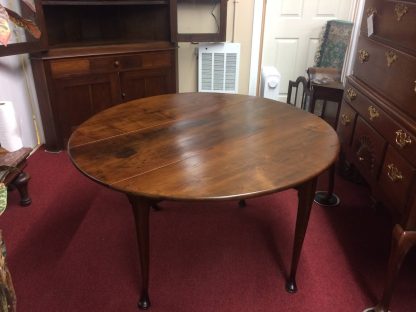 Antique Drop Leaf Table, Round Gateleg Table, Small Drop Leaf Table - Image 6