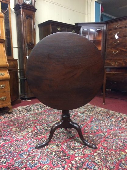 Antique Tilt Top Table, Mahogany Tilt Top 1800s, Antique Accent Table