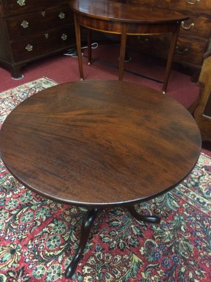 Antique Tilt Top Table, Mahogany Tilt Top 1800s, Antique Accent Table - Image 5