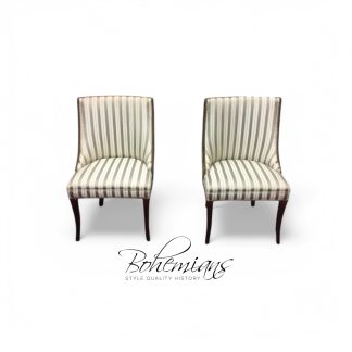 Vintage Accent Chairs, Green Accent Chairs, The Pair