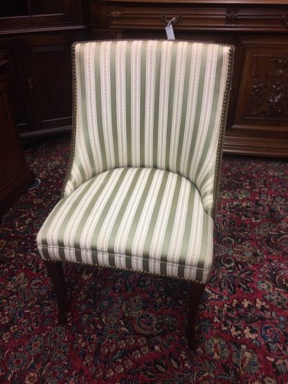 Vintage Accent Chairs, Green Accent Chairs, The Pair