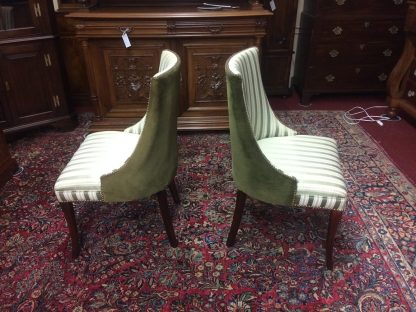 Vintage Accent Chairs, Green Accent Chairs, The Pair