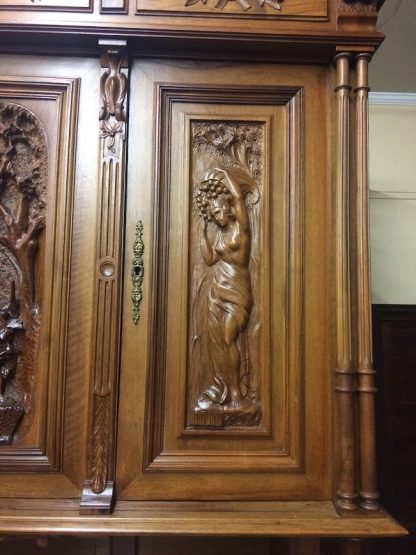 Antique Renaissance Cabinet, Carved Antique Cabinet, Tall Antique European Cabinet - Image 17