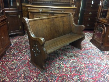 Antique Church Pew, Oak Church Pew, Antique Bench