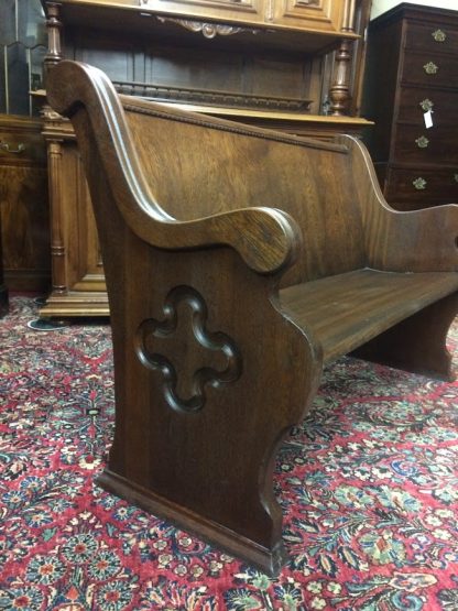 Antique Church Pew, Oak Church Pew, Antique Bench