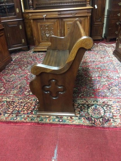 Antique Church Pew, Oak Church Pew, Antique Bench - Image 4