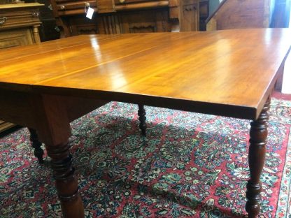 Antique Drop Leaf Table, Cherry Drop Leaf Table, Gateleg Table - Image 5