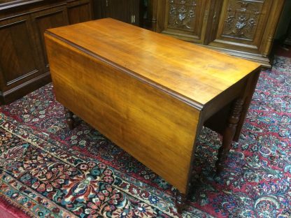 Antique Drop Leaf Table, Cherry Drop Leaf Table, Gateleg Table - Image 3