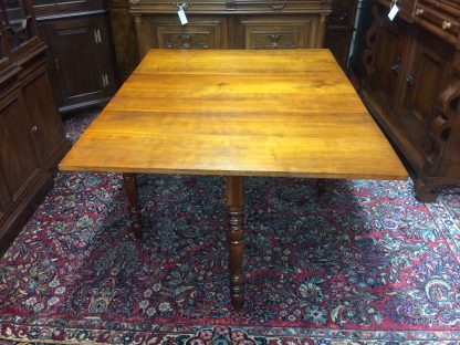 Antique Drop Leaf Table, Cherry Drop Leaf Table, Gateleg Table - Image 10