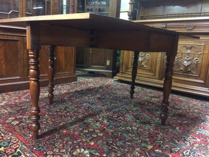 Antique Drop Leaf Table, Cherry Drop Leaf Table, Gateleg Table - Image 8