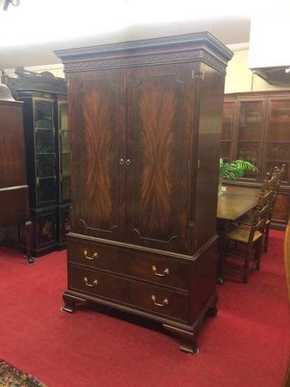 Vintage Media Cabinet, Henkel Harris Furniture, Mahogany Media Cabinet