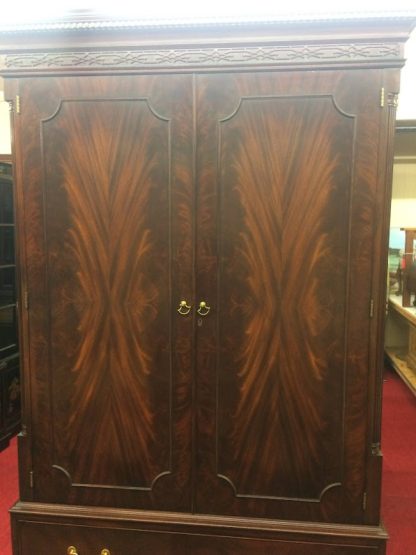 Vintage Media Cabinet, Henkel Harris Furniture, Mahogany Media Cabinet