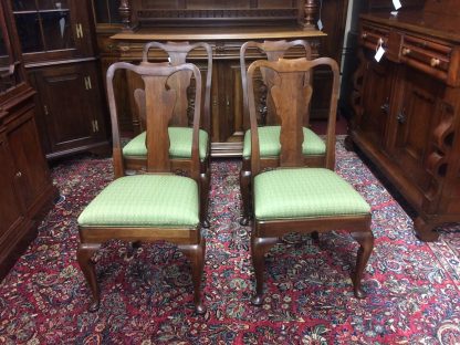 Vintage Dining Chairs, Statton Furniture, Queen Anne Dining Chairs, Set of Four