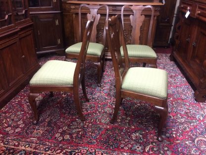 Vintage Dining Chairs, Statton Furniture, Queen Anne Dining Chairs, Set of Four - Image 7