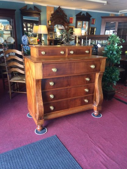 Antique Empire Chest, Tiger Maple and Mahogany Chest, Antique Dresser