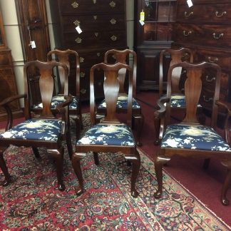 Vintage Dining Chairs, Henkel Harris Dining Chairs, Mahogany Chairs, Set of Six