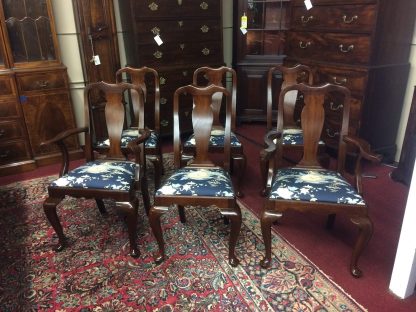 Vintage Dining Chairs, Henkel Harris Dining Chairs, Mahogany Chairs, Set of Six