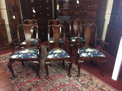 Vintage Dining Chairs, Henkel Harris Dining Chairs, Mahogany Chairs, Set of Six