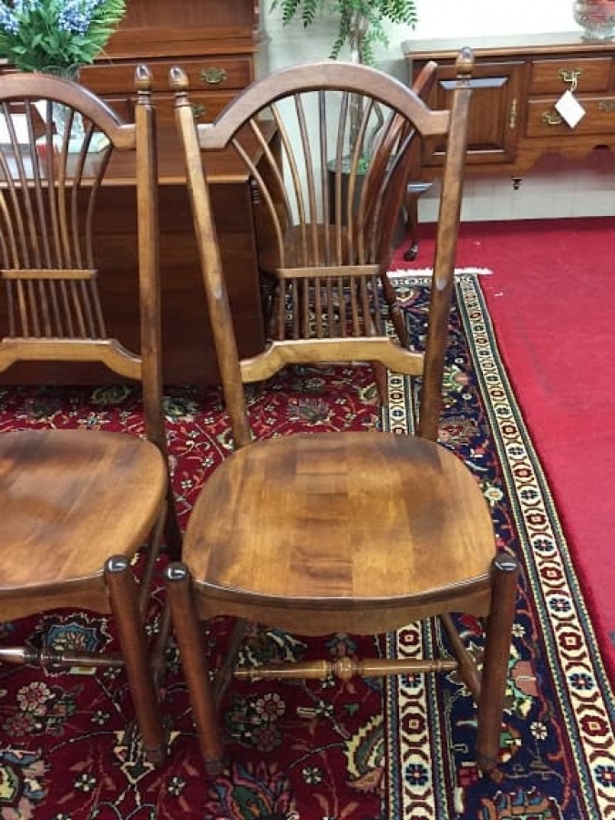 Nichols and Stone Wheat Back Dining Chairs