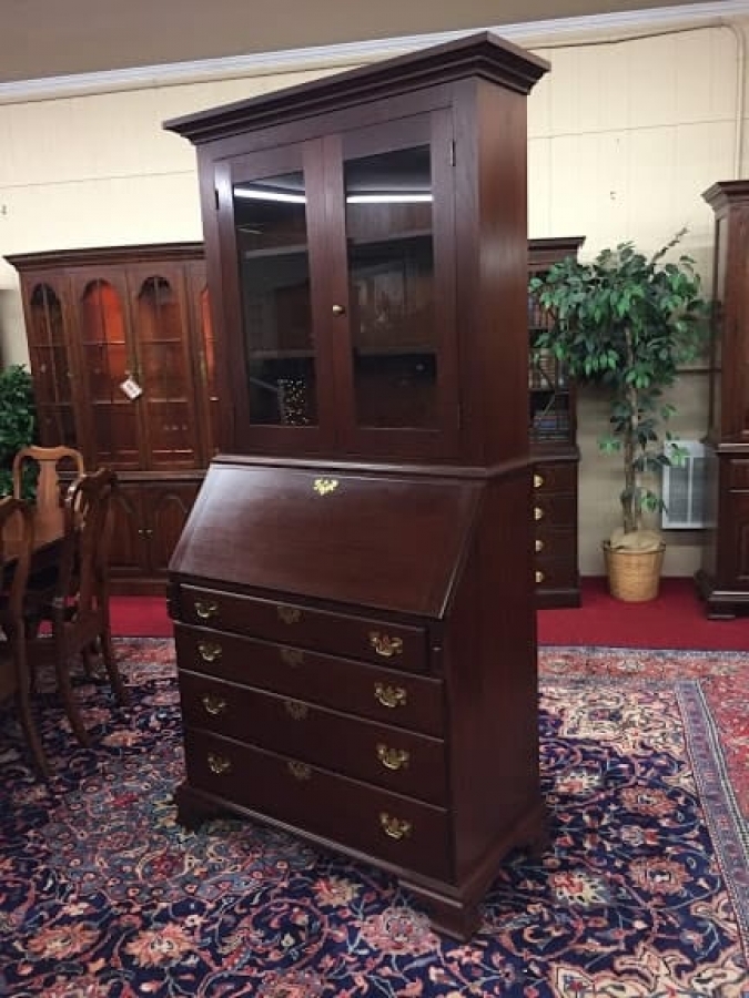 Vintage Tom Seely Solid Cherry Secretary Desk