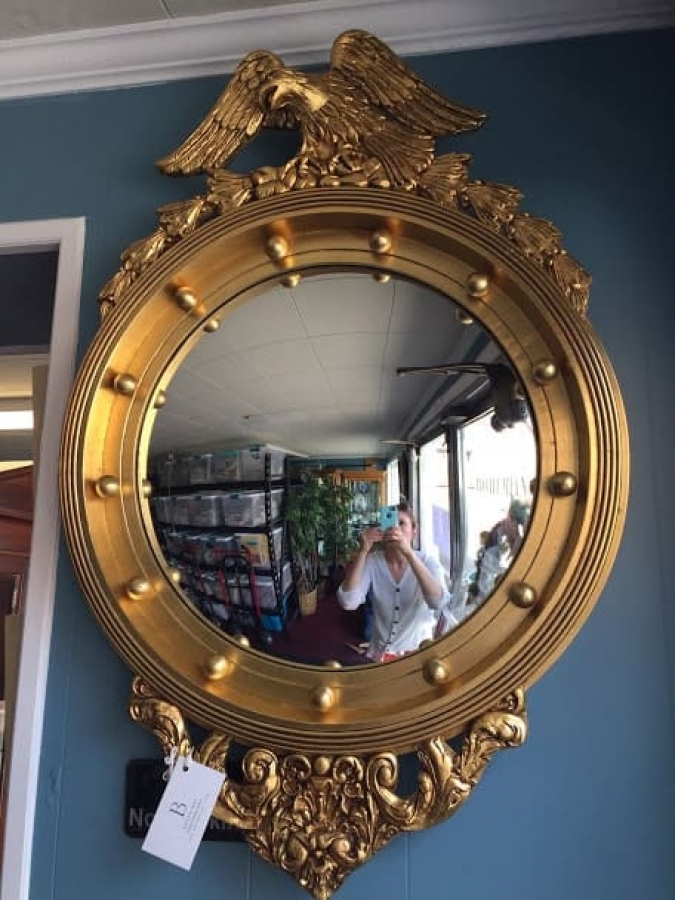 Federal Style Convex Mirror with Eagle ⋆ Bohemian's